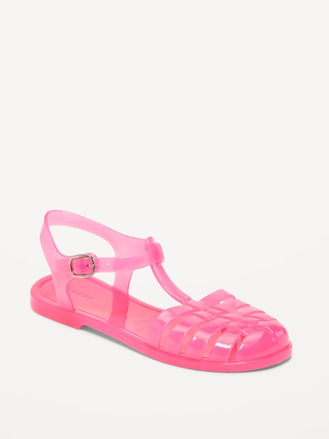 Jelly Fisherman Sandals for Girls - Pink Shine