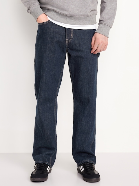 90's Baggy Carpenter Jeans - Dark Wash