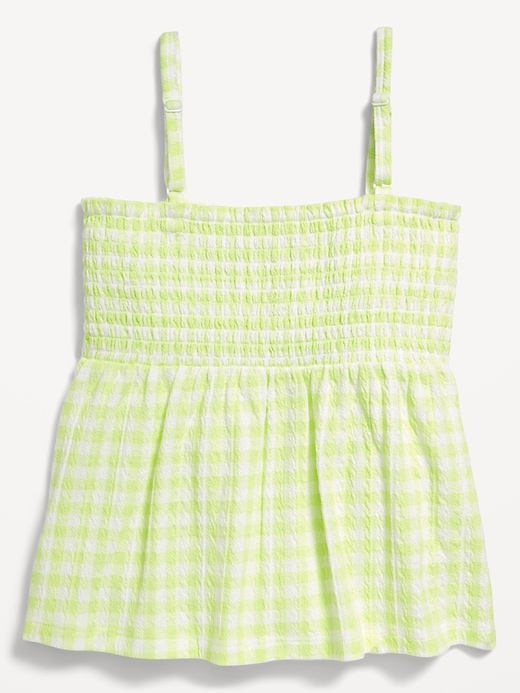 Image number 3 showing, Printed Smocked Jacquard-Knit Cami Top for Girls