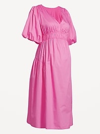 Image number 2 showing, Maternity Waist-Defined Midi Dress