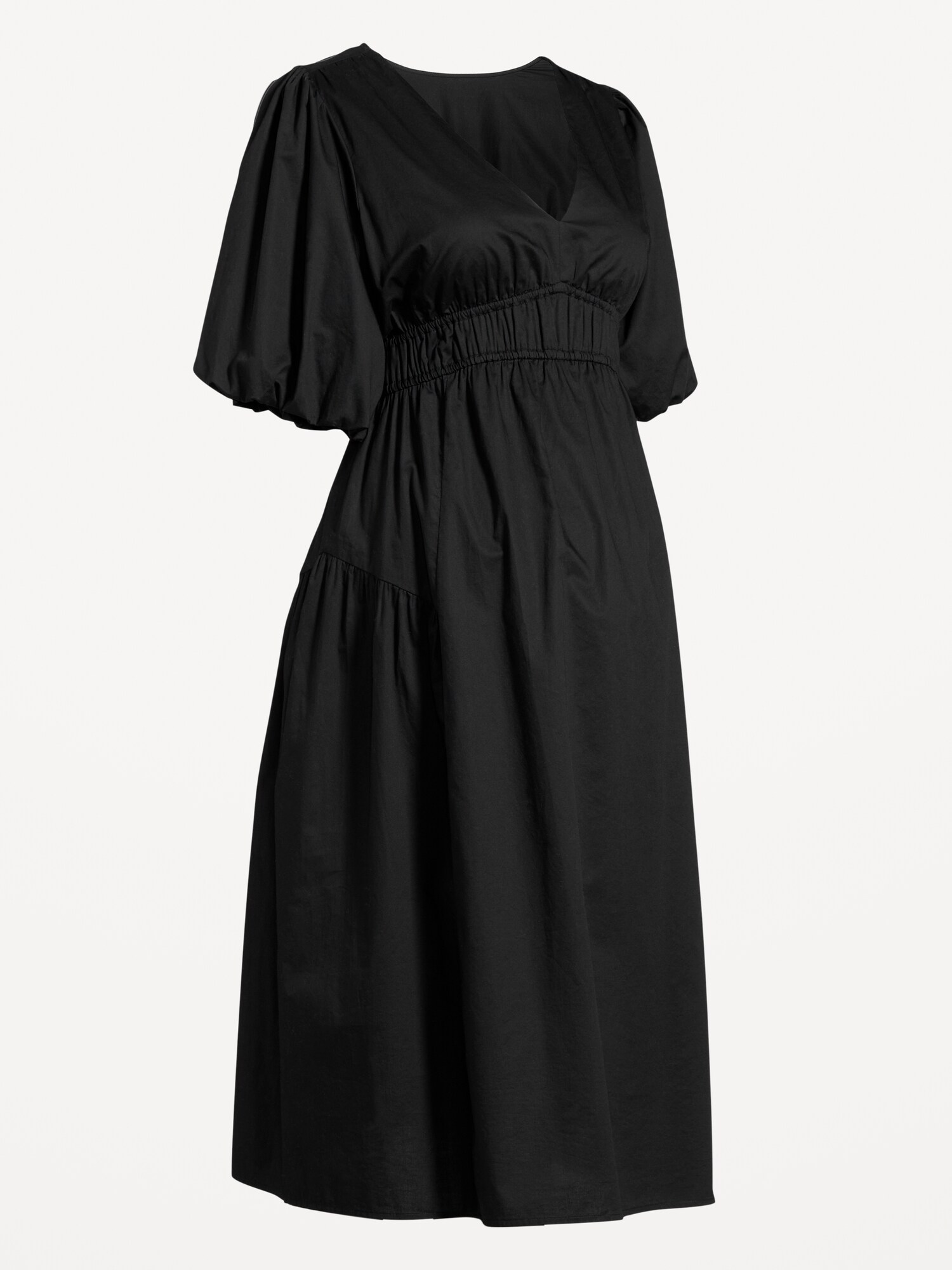 Женское платье Old Navy Maternity Waist-Defined Midi, цвет: Чёрный — фото 2
