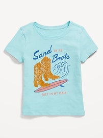 Image number 1 showing, Short-Sleeve Graphic T-Shirt for Girls