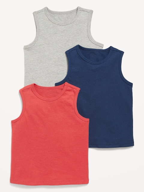 Tank Top 3-Pack for Toddler Boys - Carmine