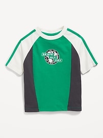 Image number 2 showing, Oversized Color-Block Graphic T-Shirt for Toddler Boys
