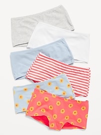 Image number 1 showing, Boyshorts Underwear 6-Pack for Girls