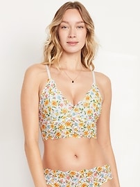 Image number 1 showing, Lace Longline Bralette