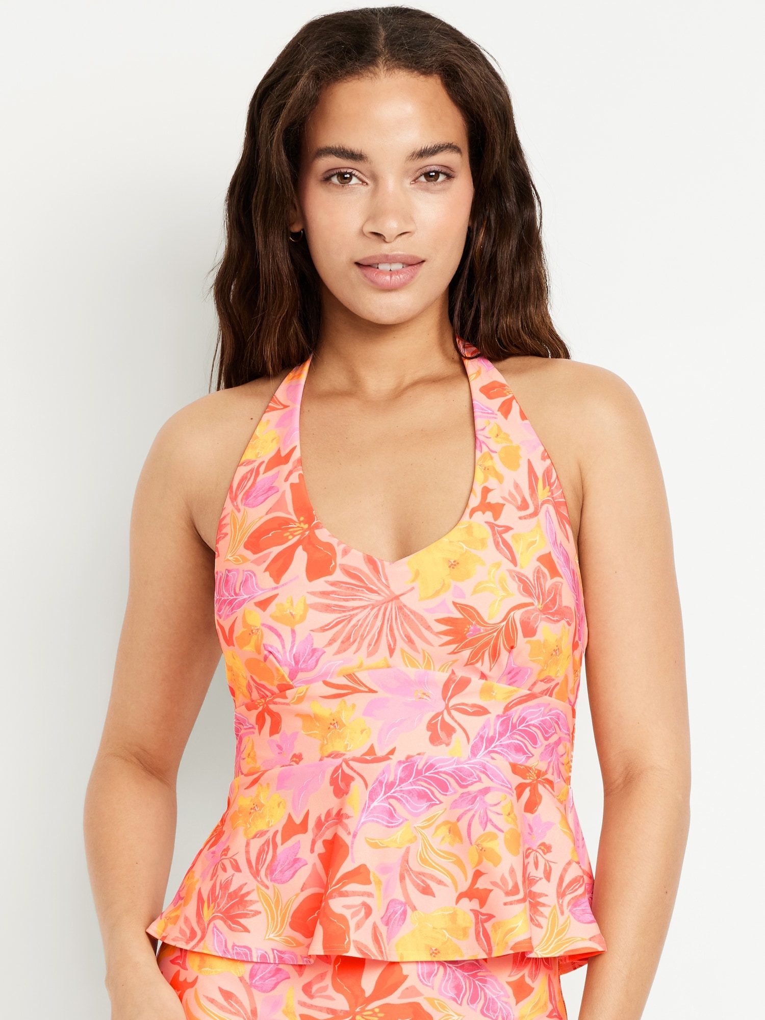 Matte Tankini Swim Top