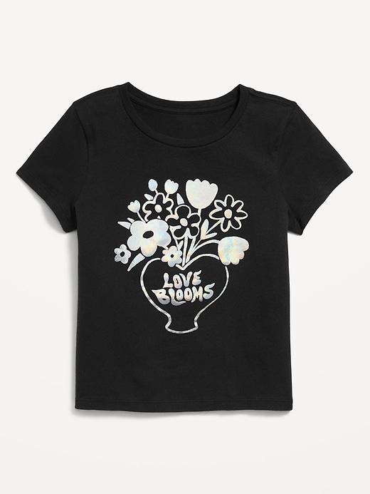 Image number 1 showing, Short-Sleeve Graphic T-Shirt for Girls