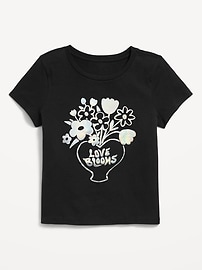 Image number 1 showing, Short-Sleeve Graphic T-Shirt for Girls