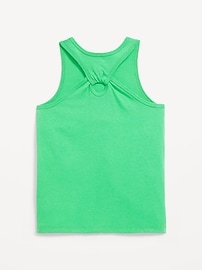 Image number 2 showing, Fitted Back Cutout Graphic Tank Top for Girls