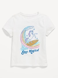 Image number 1 showing, Short-Sleeve Graphic T-Shirt for Girls