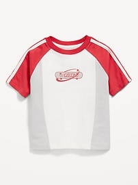 Image number 1 showing, Oversized Color-Block Graphic T-Shirt for Toddler Boys