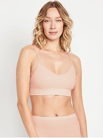 Image number 1 showing, Seamless Lace Longline Bralette