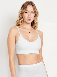 Image number 1 showing, Seamless Lace Longline Bralette