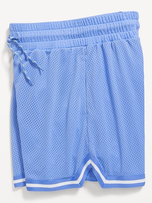 Image number 4 showing, High-Waisted Mesh Basketball Shorts for Girls