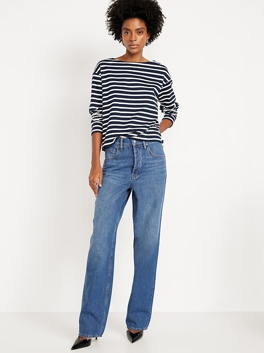 Image number 1 showing, The Slouchy Straight Jean