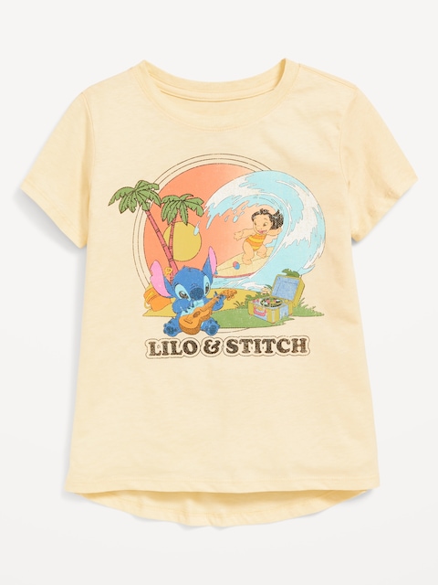 Disney© Lilo & Stitch Graphic T-Shirt for Girls - Cool Almond