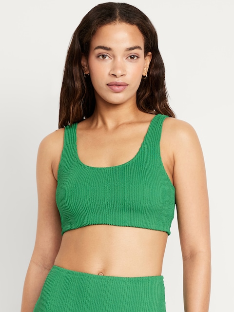 Ribbed Swim Top