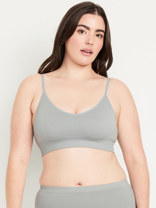 Image number 5 showing, Seamless Ribbed Longline Bra