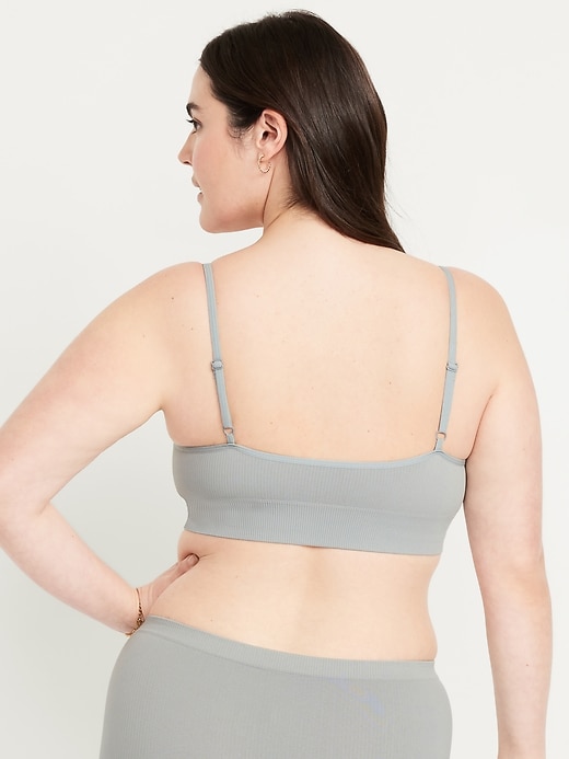 Image number 6 showing, Seamless Ribbed Longline Bra