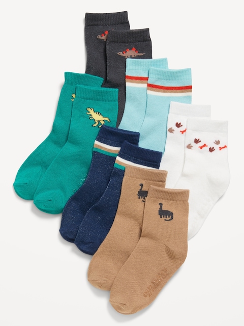 Crew Socks 6-Pack for Toddler & Baby - Dino