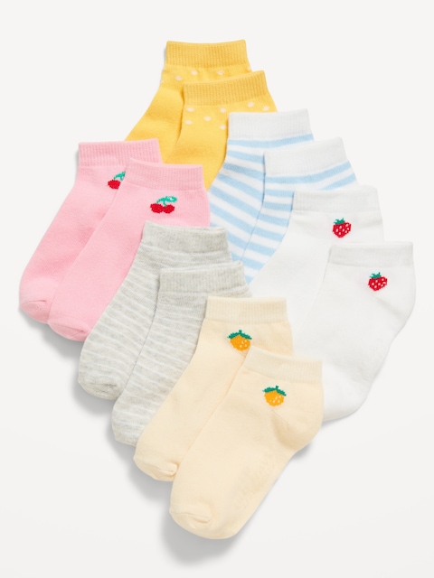 Ankle Socks 6-Pack for Toddler & Baby - Mixed Fruit