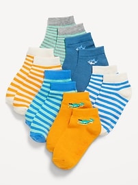Image number 1 showing, Ankle Socks 6-Pack for Toddler & Baby