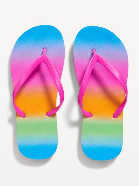 Flip-Flop Sandals for Girls (Partially Plant-Based) - Rainbow