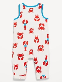 Image number 2 showing, Sleeveless Waffle-Knit Henley One-Piece for Baby