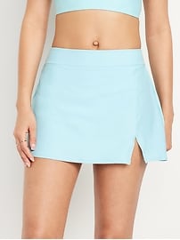 Image number 1 showing, High-Waisted Matte Swim Skirt