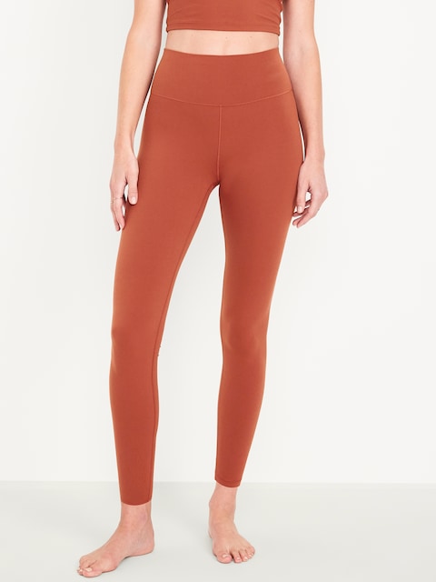 High-Waisted StudioSmooth 7/8 Leggings - Cherry Birch