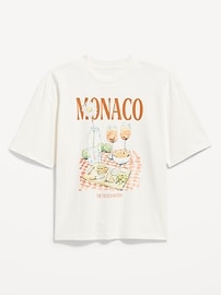 Image number 1 showing, Heavyweight Cropped Graphic T-Shirt