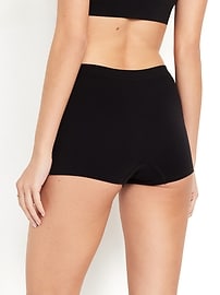 Image number 2 showing, Mid-Rise Seamless Ribbed Boyshort Underwear