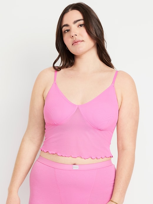 Image number 5 showing, Mesh Cami Lounge Top