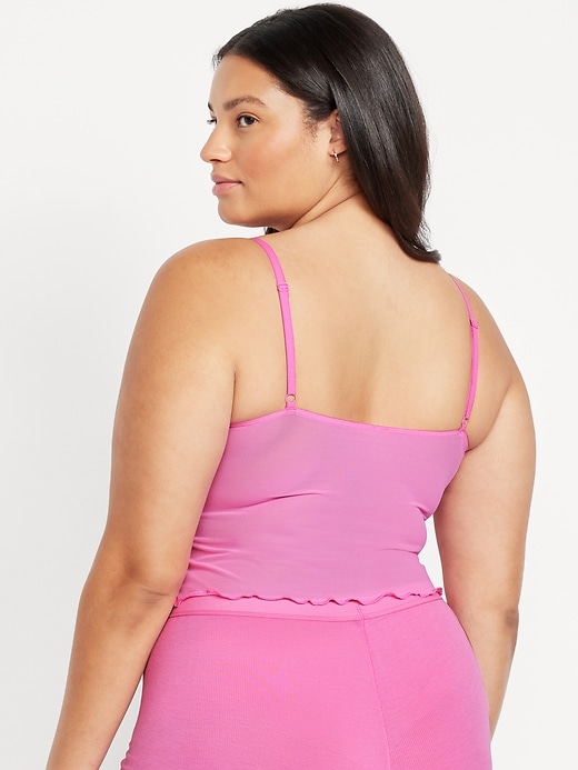 Image number 8 showing, Mesh Cami Lounge Top