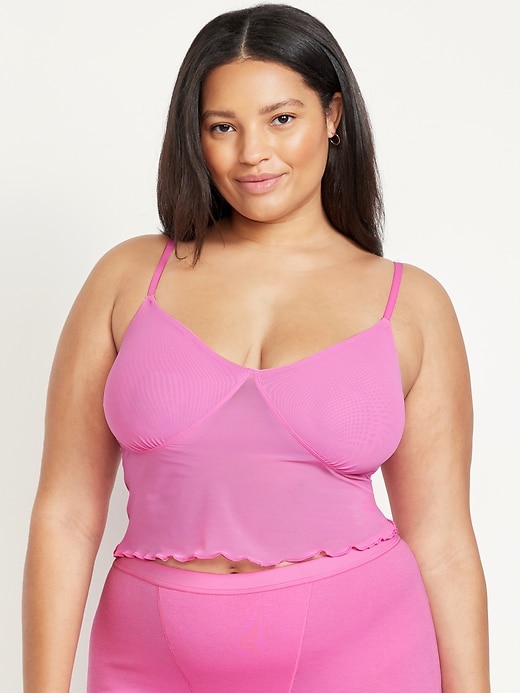 Image number 7 showing, Mesh Cami Lounge Top