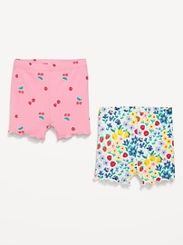 Image number 2 showing, Rib-Knit Biker Shorts 2-Pack for Baby