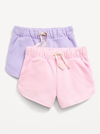 Image number 1 showing, French-Terry Shorts 2-Pack for Toddler Girls