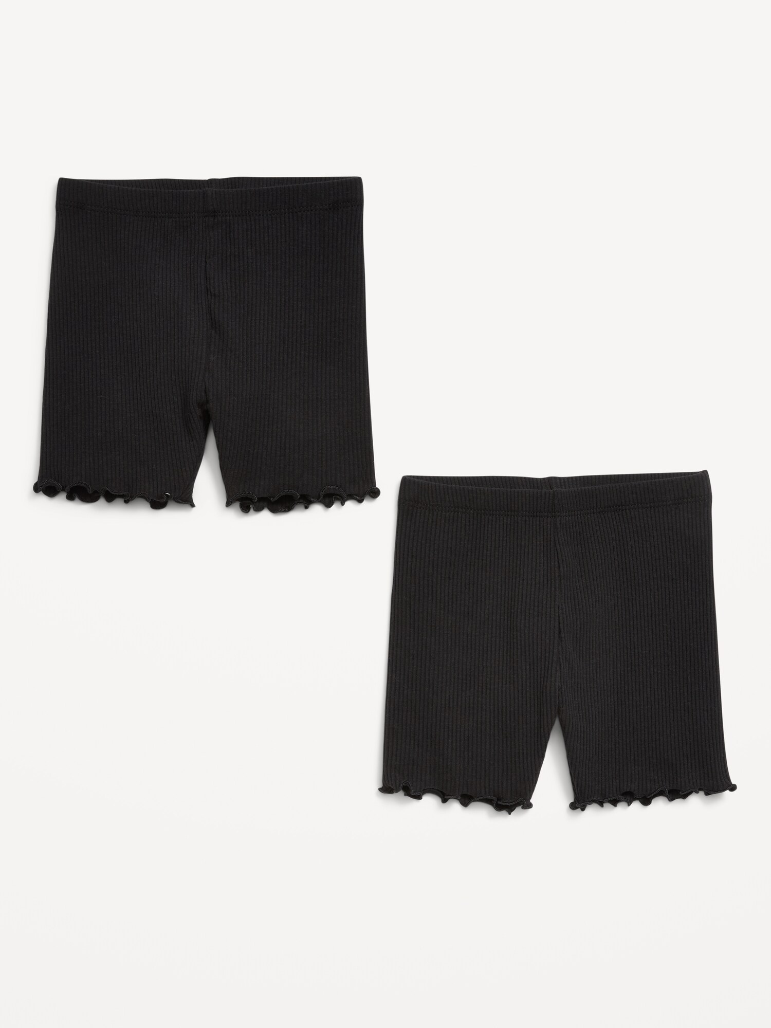 Шорты Old Navy 2-Pack Biker Shorts для девочек-малышей, цвет: Чёрный — фото 2