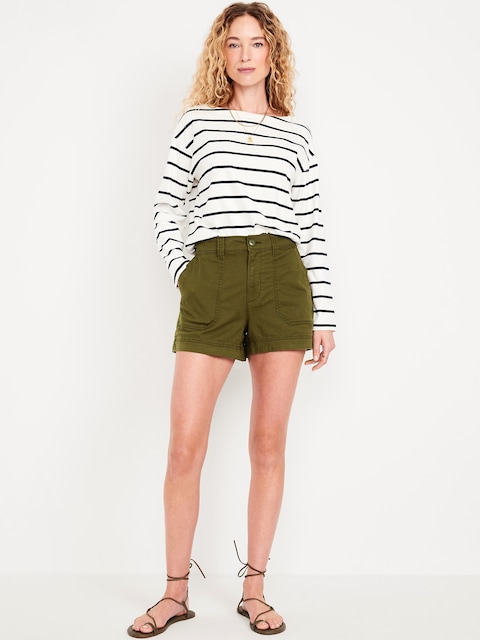 High-Waisted OGC Chino Shorts -- 3.5-inch inseam - Conifer
