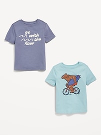 Image number 2 showing, Short-Sleeve Graphic T-Shirt 2-Pack for Toddler Boys
