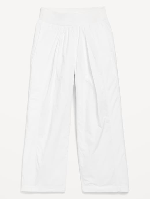 Image number 4 showing, High-Waisted Crinkle Wide-Leg Pants for Girls