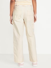 Image number 2 showing, Loose High-Waisted Carpenter Pants for Girls