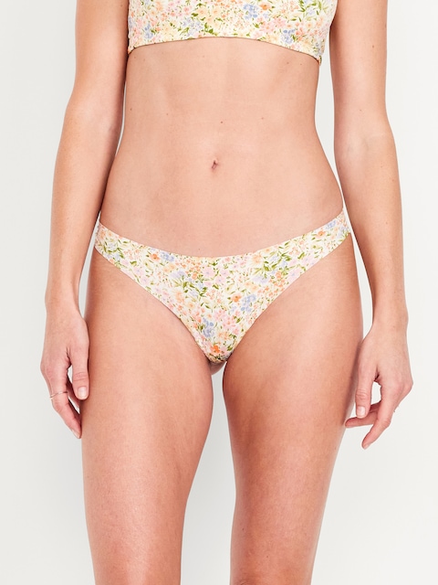 Low-Rise No-Show Thong - Ditsy Floral