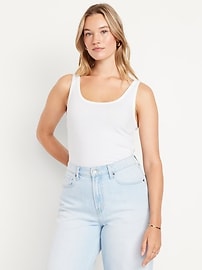 Ribbed Crop Tank Top