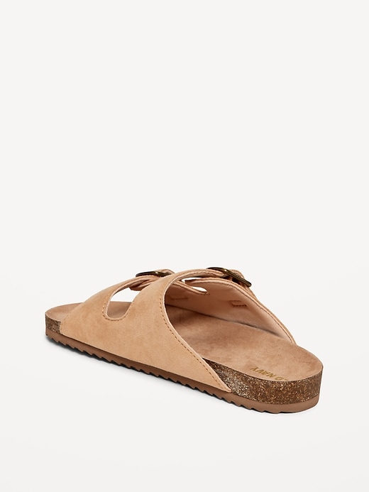 Image number 4 showing, Faux-Suede Buckled Strap Sandals for Girls