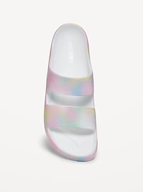 Image number 2 showing, Double-Strap Slide Sandals for Girls (Partially Plant-Based)