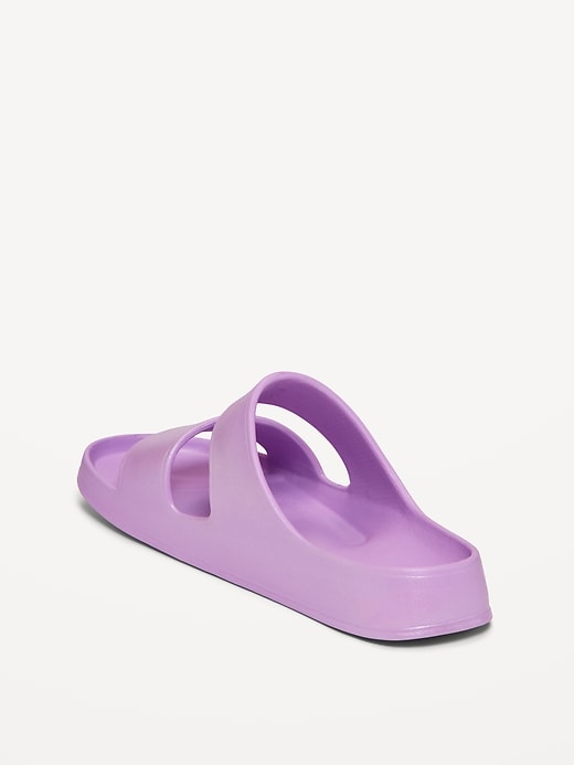 Image number 4 showing, Double-Strap Slide Sandals for Girls (Partially Plant-Based)