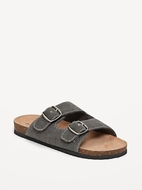 Image number 1 showing, Canvas Double-Strap Sandals for Boys