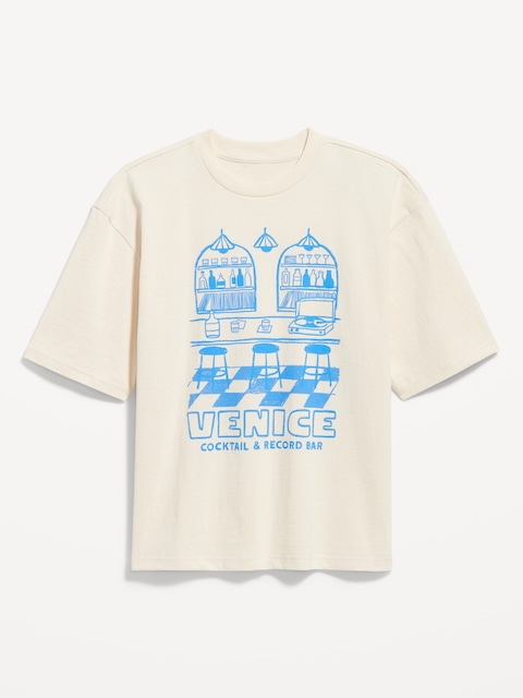 Heavyweight Cropped Graphic T-Shirt - Venice